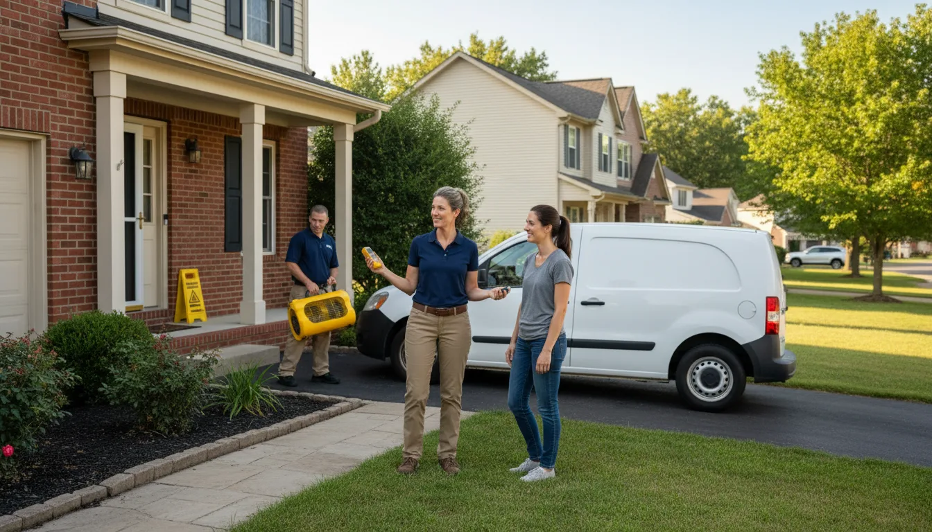 Residential water damage restoration in White Castle, LA
